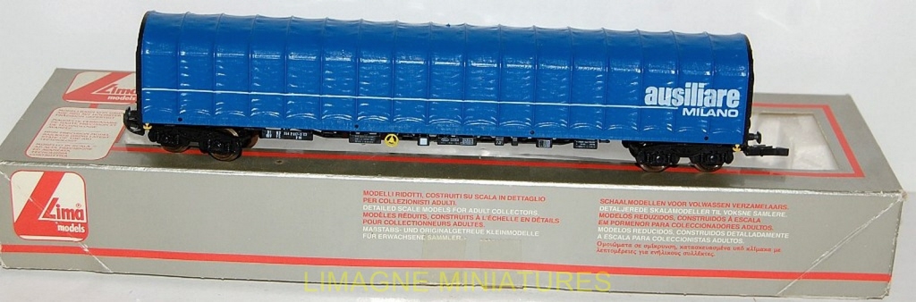 Wagon Bâché Long PIKO 47662 Bleu, échelle HO, Modèle Réduit De Train Neuf